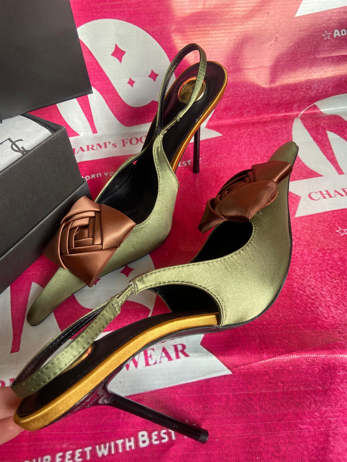 Saint Laurent Amalia Slingback heels