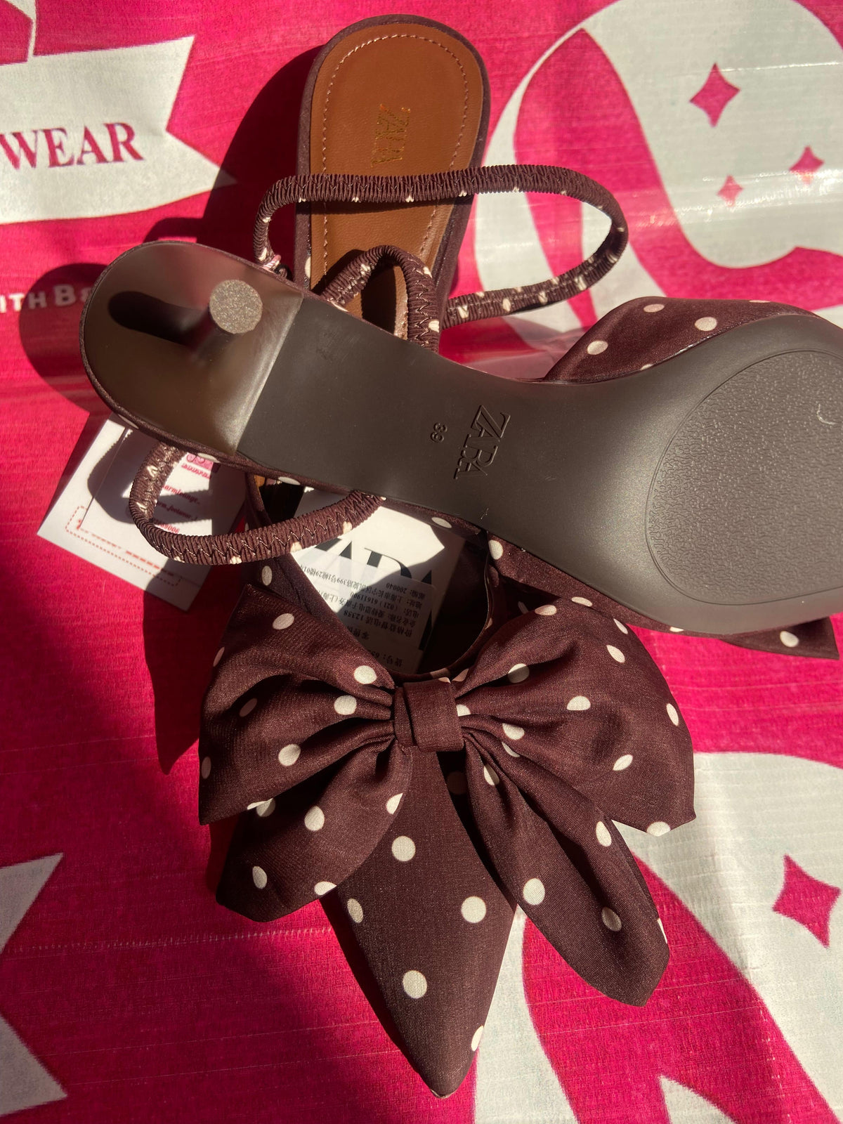 ZARA bowknot heels