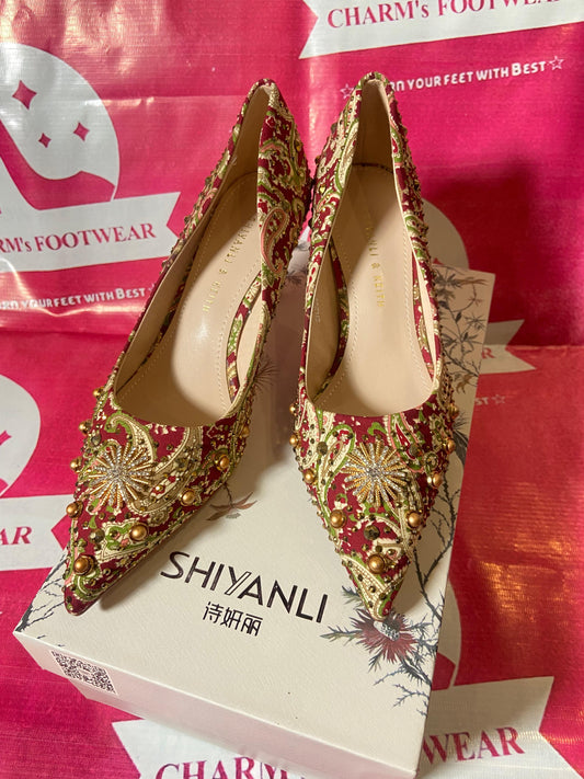Maroon Vintage Heels