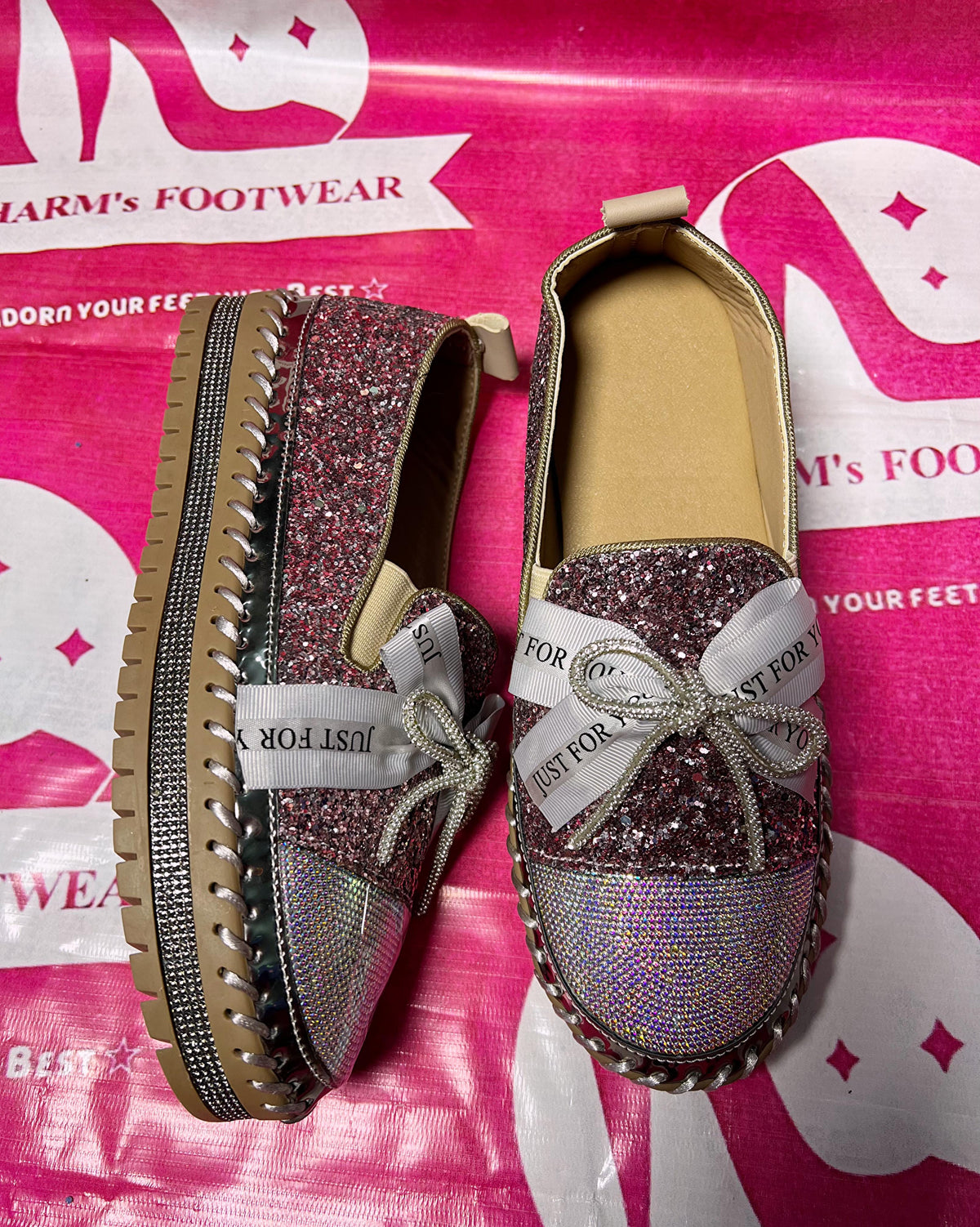 Blingy Shimmer Shoes✨