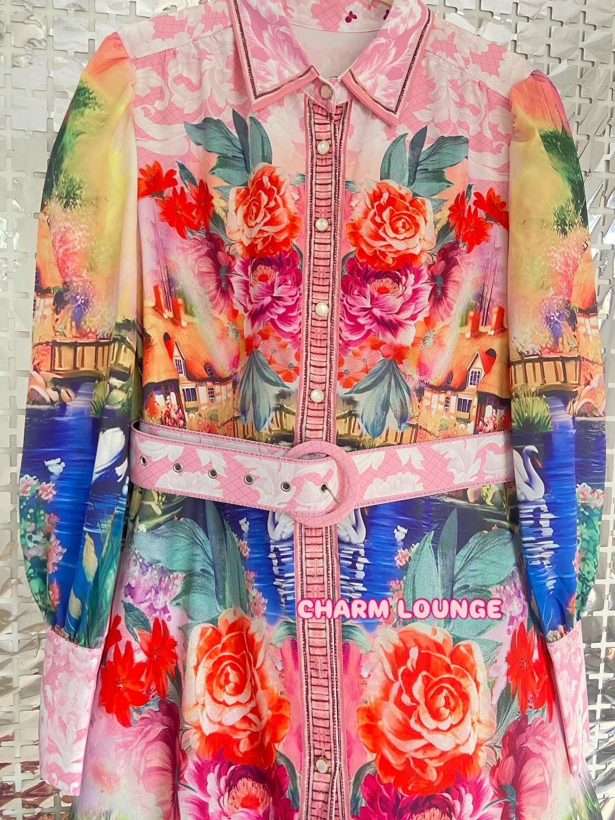 HighQuality Korean Floral Long Maxi