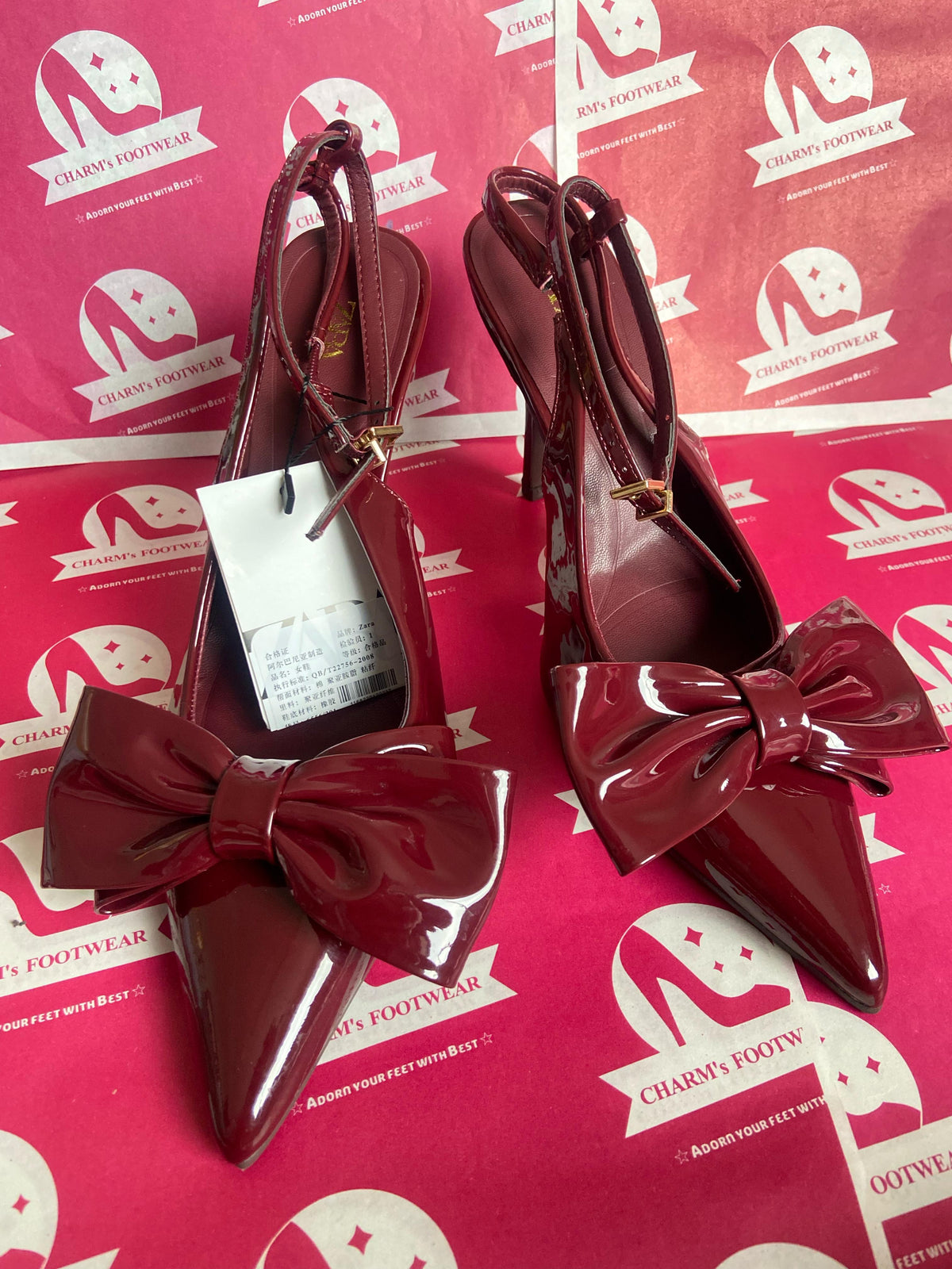 ZARA bow heels