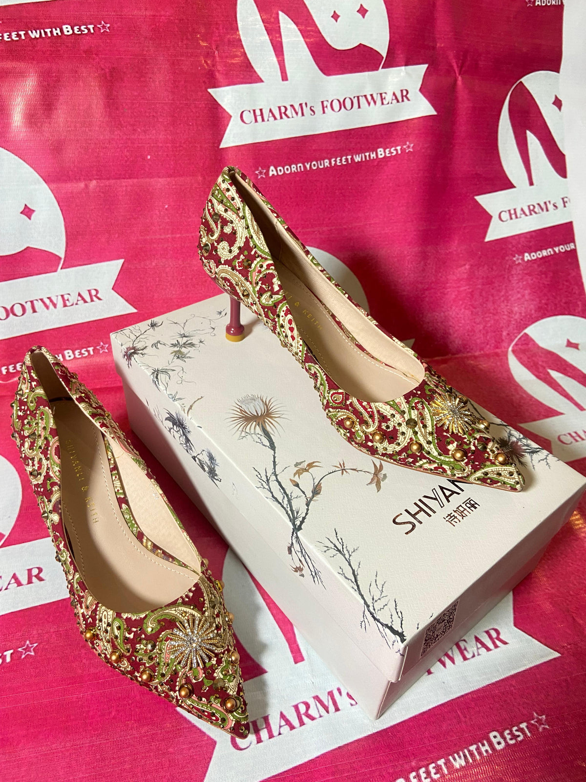 Maroon Vintage Heels