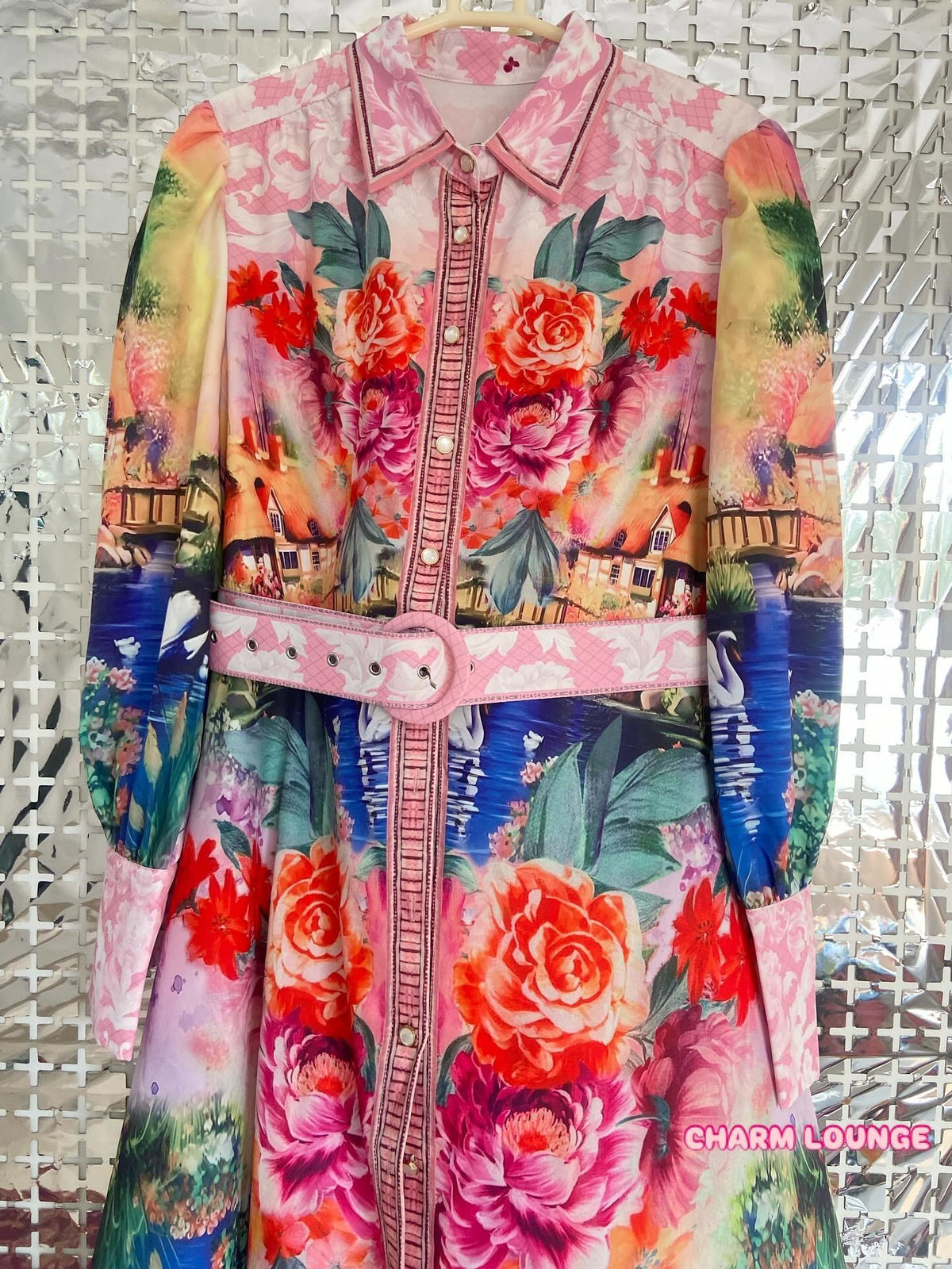HighQuality Korean Floral Long Maxi