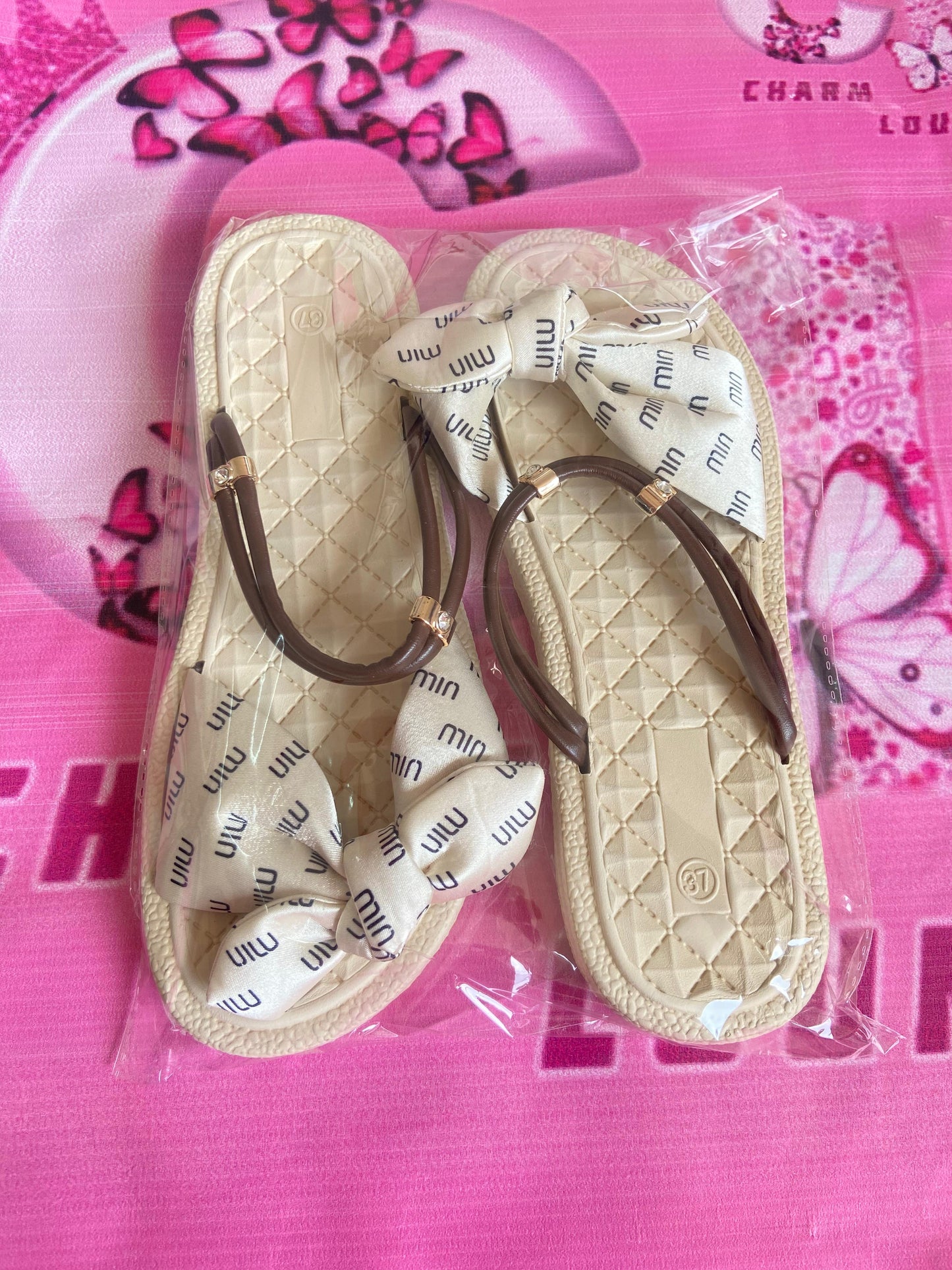 Korean Leather Slippers