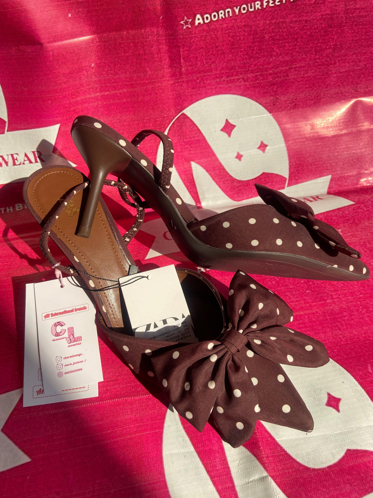ZARA bowknot heels