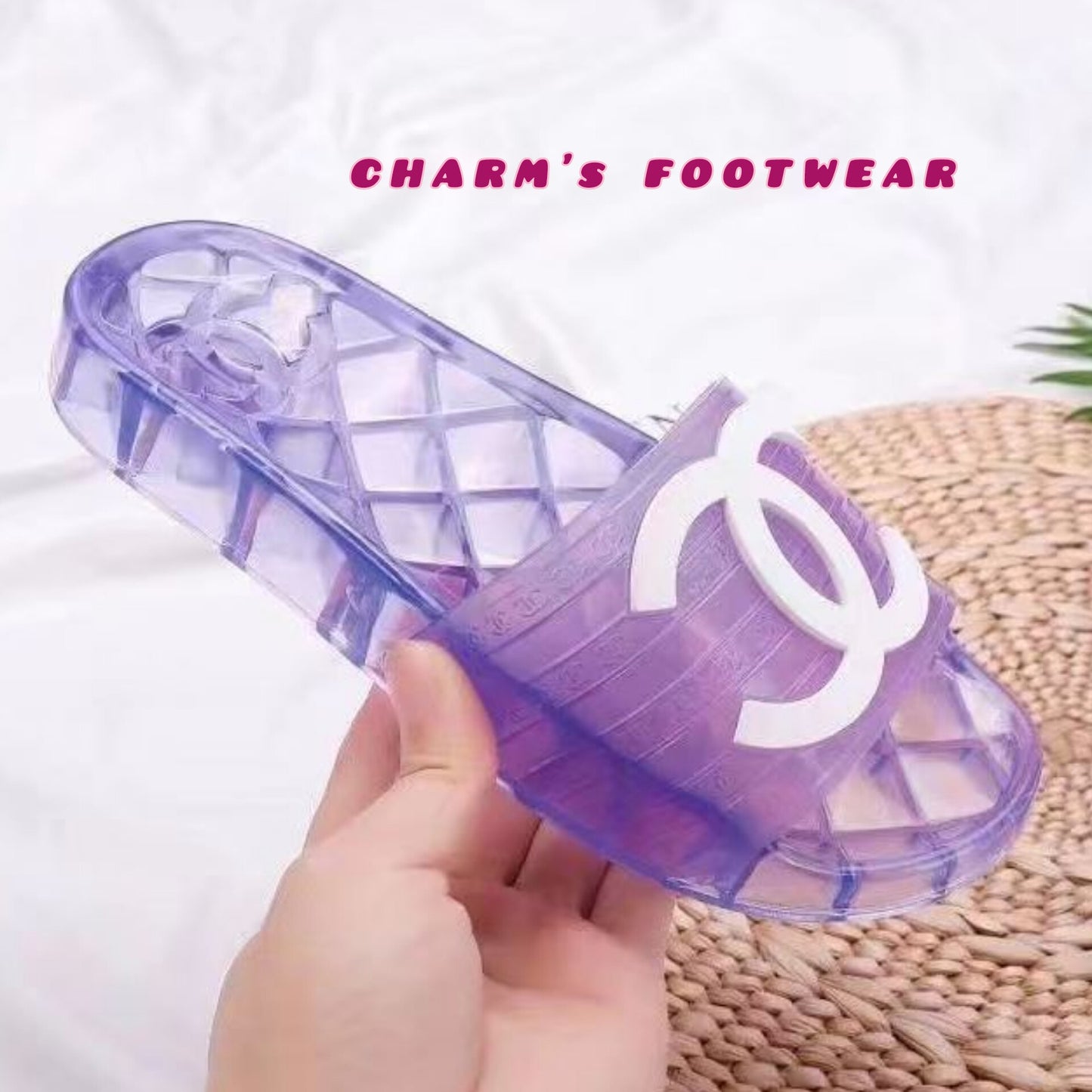 CHANNEL jelly Slippers