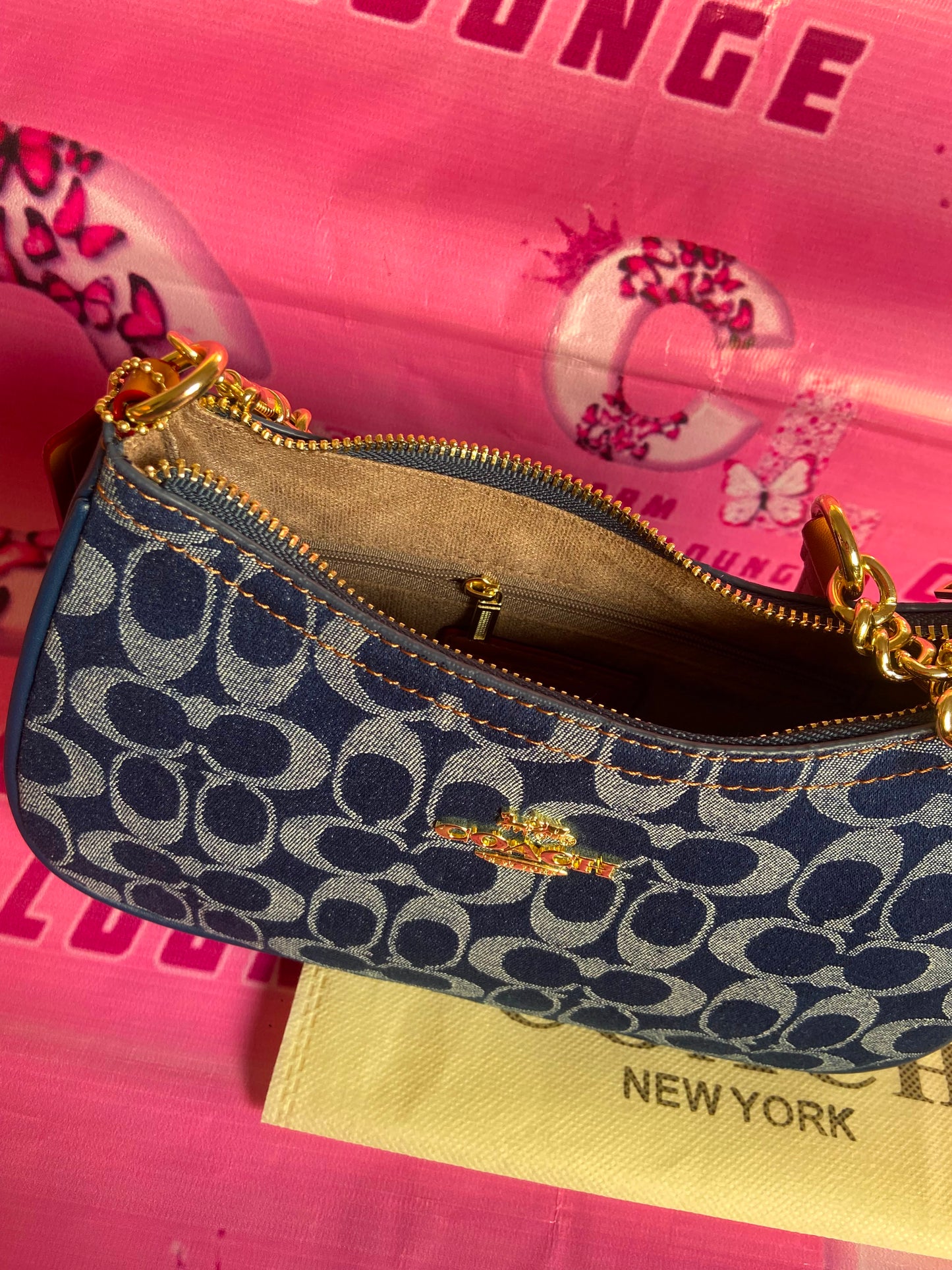 Coach Teri Shoulder Bag in Signature Denim