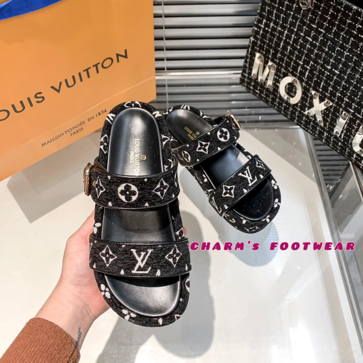 LV Denim FlipFlops (PreOrder)