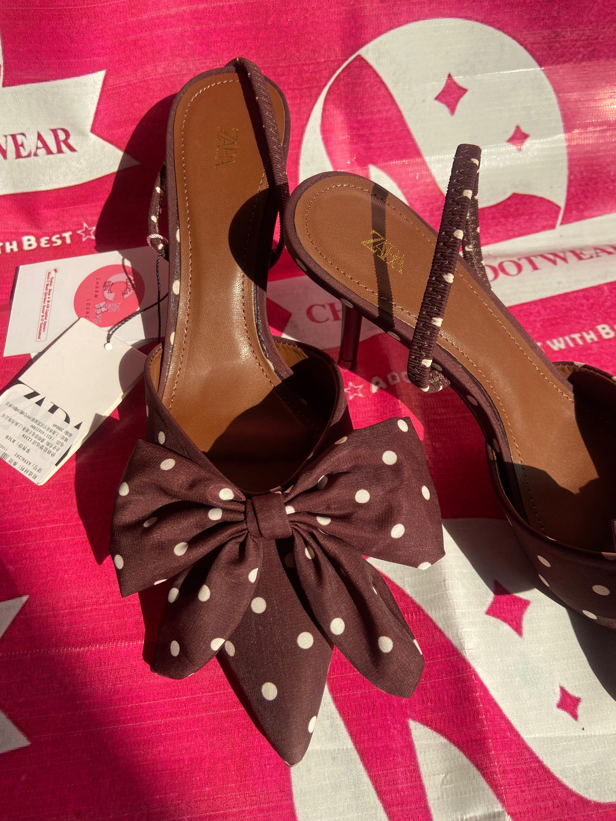ZARA bowknot heels