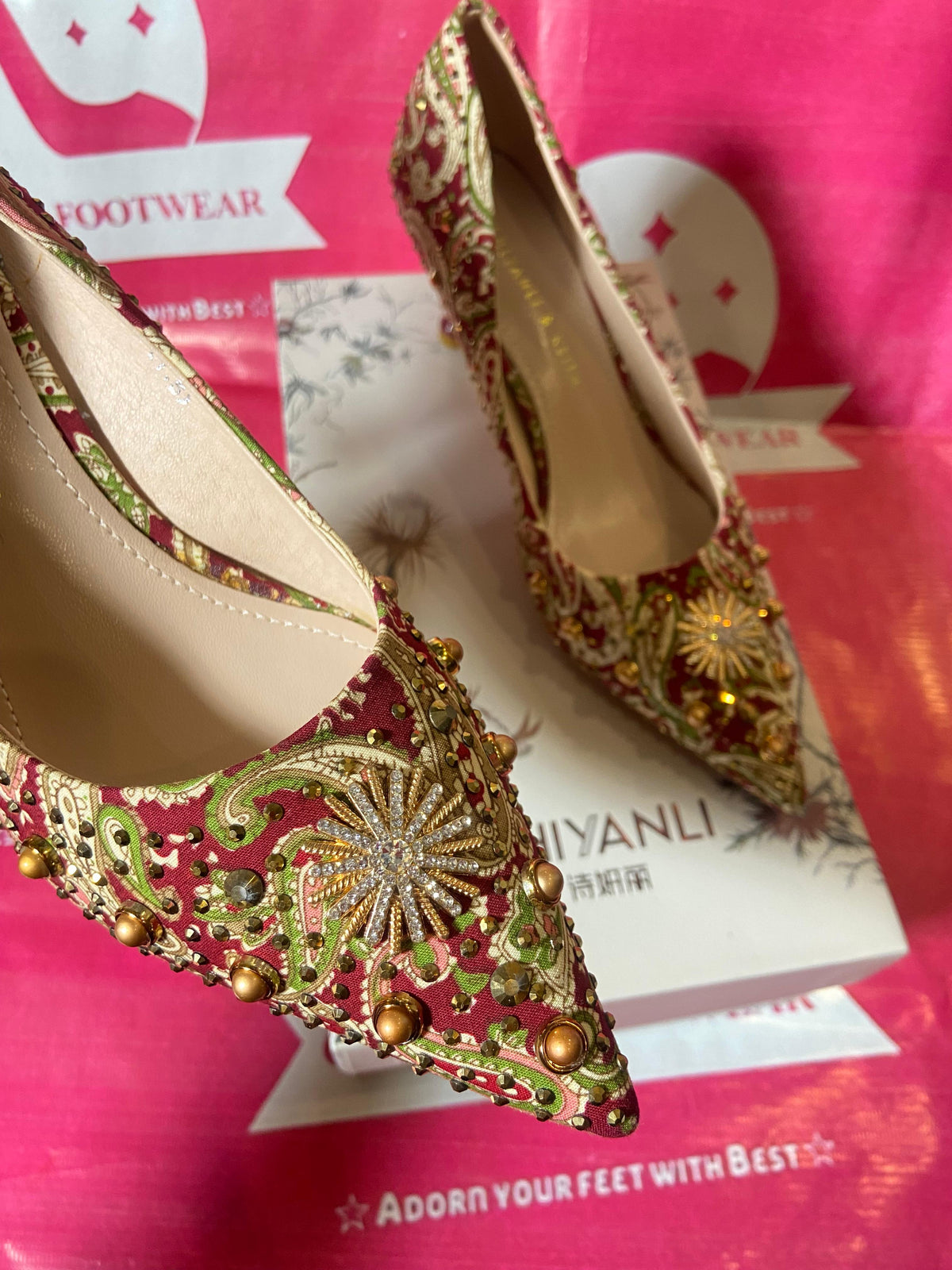 Maroon Vintage Heels