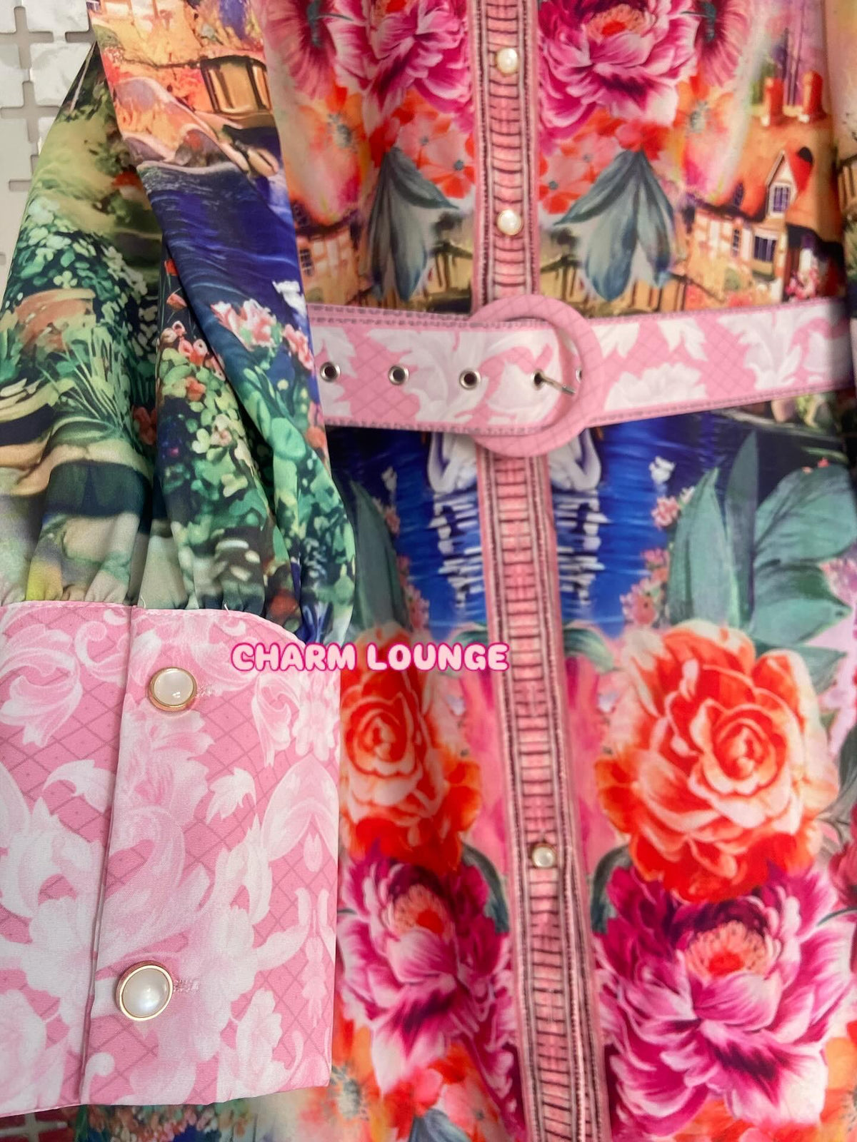 HighQuality Korean Floral Long Maxi