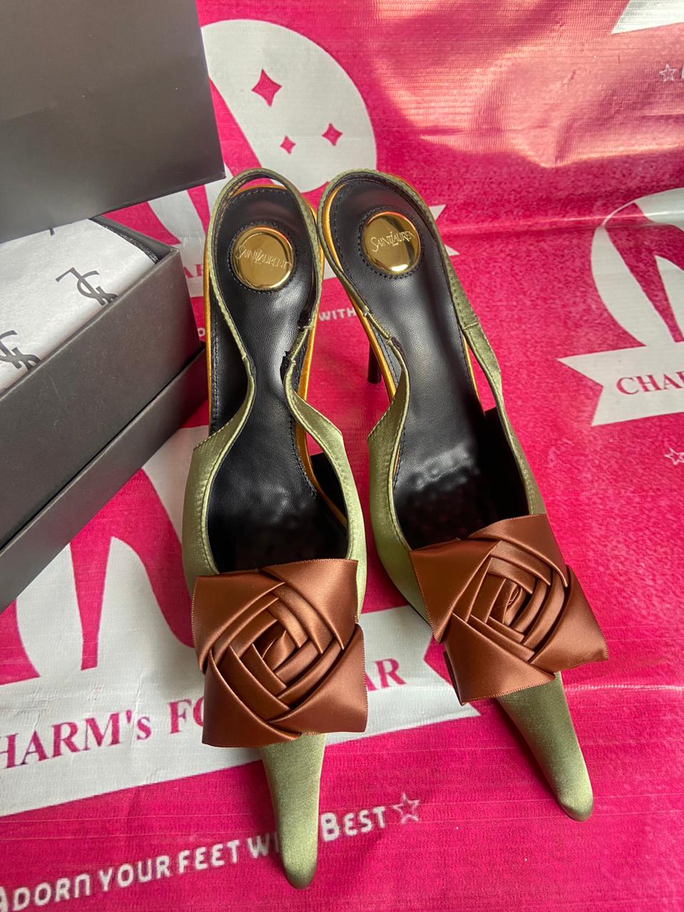 Saint Laurent Amalia Slingback heels