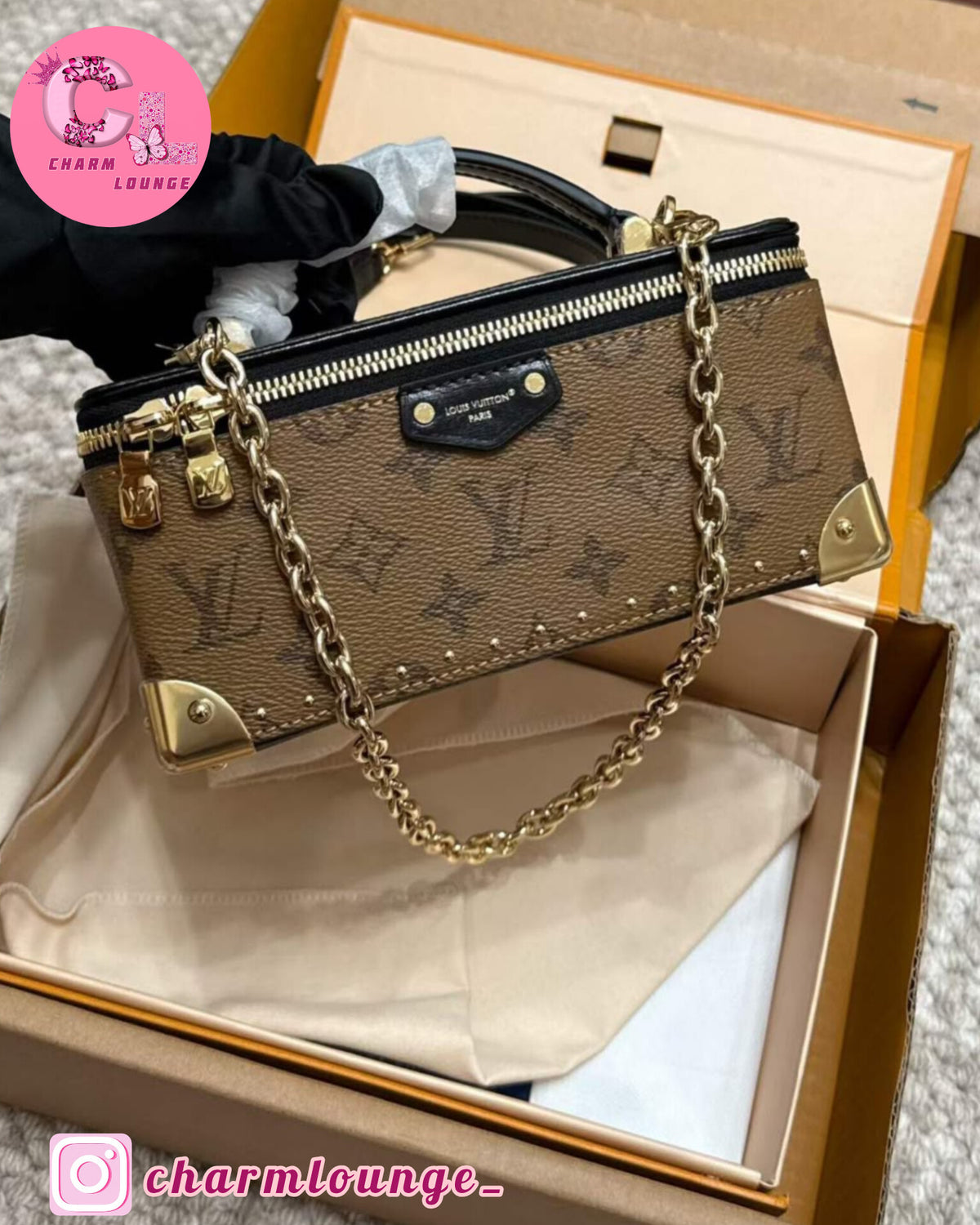 LV Vanity Pouch Trunk Signature Bag