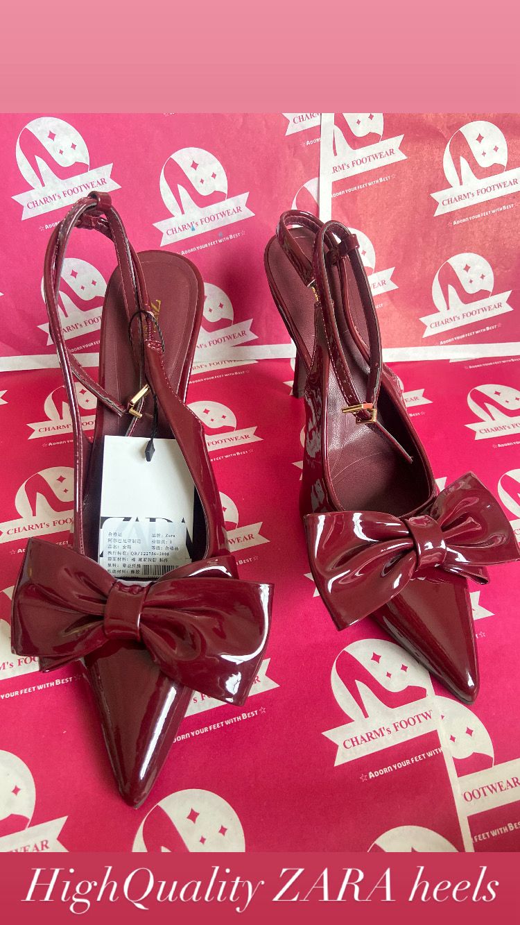 ZARA bow heels