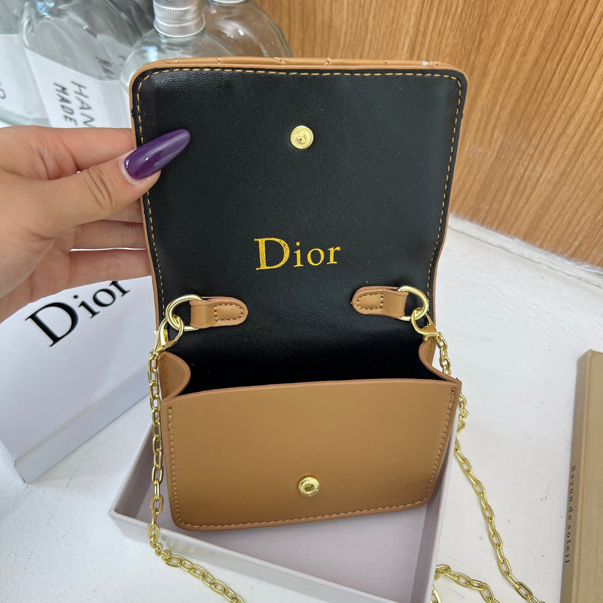 DIOR Mini Chain Wallets