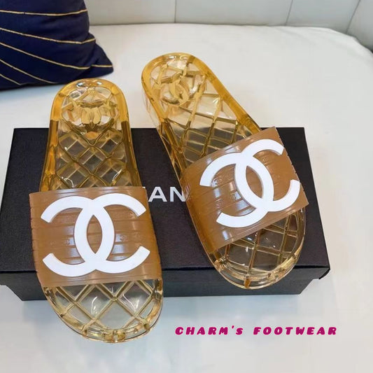 CHANNEL jelly Slippers