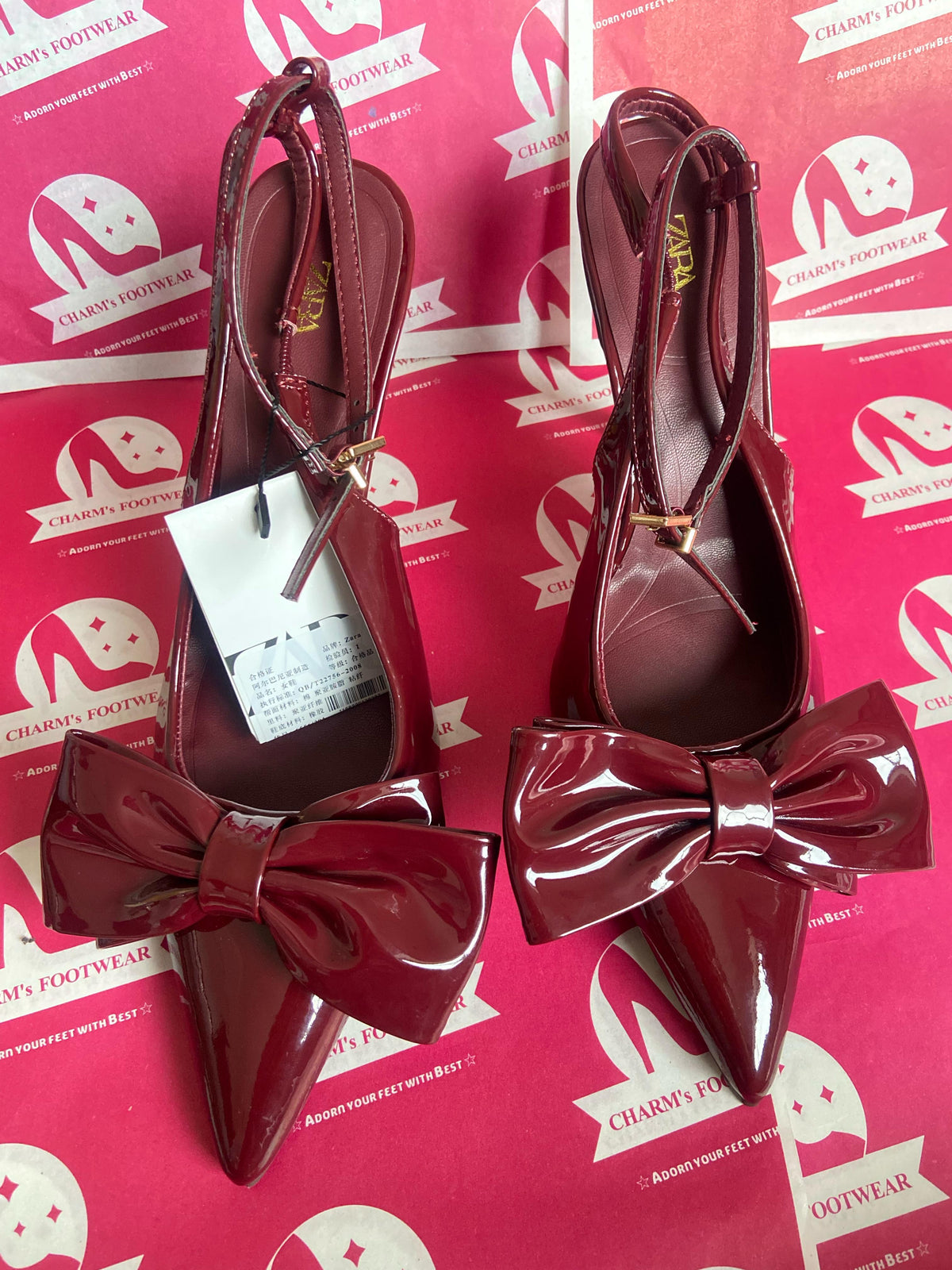 ZARA bow heels