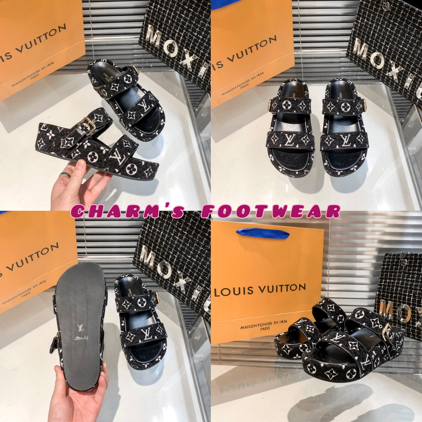 LV Denim FlipFlops (PreOrder)