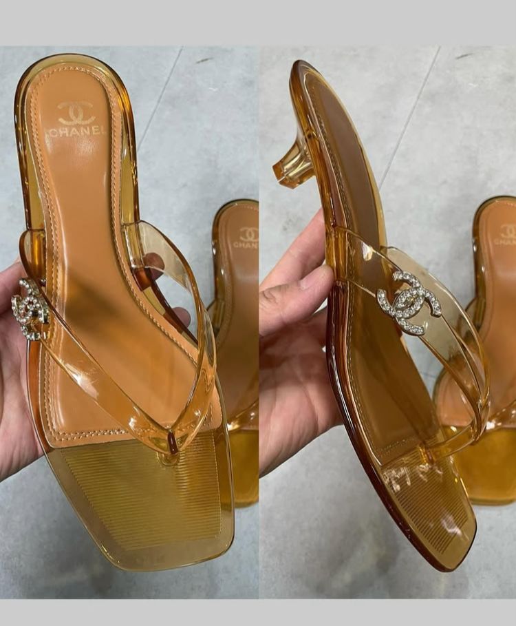 CHANEL jelly heels