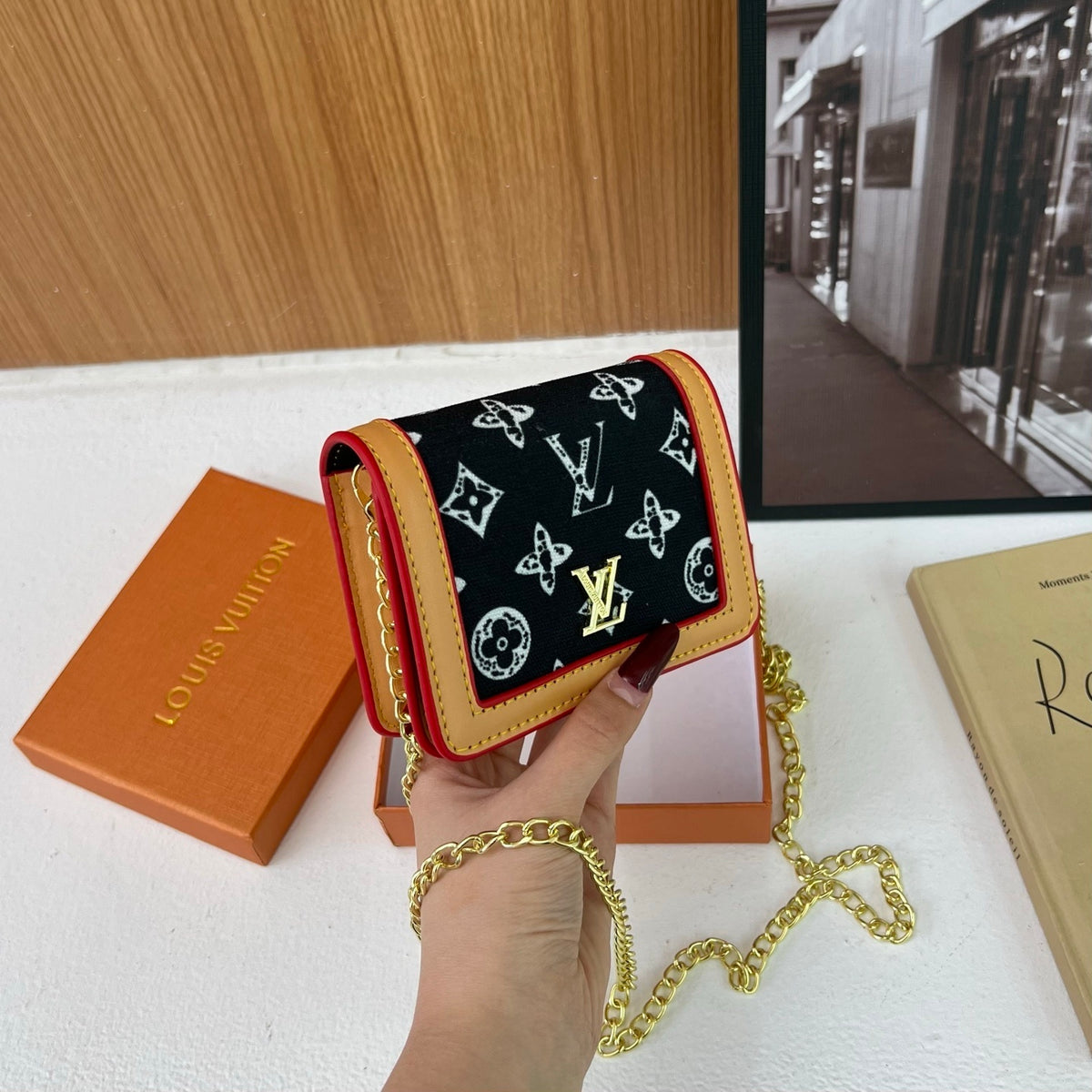 LV mini Chain Wallets