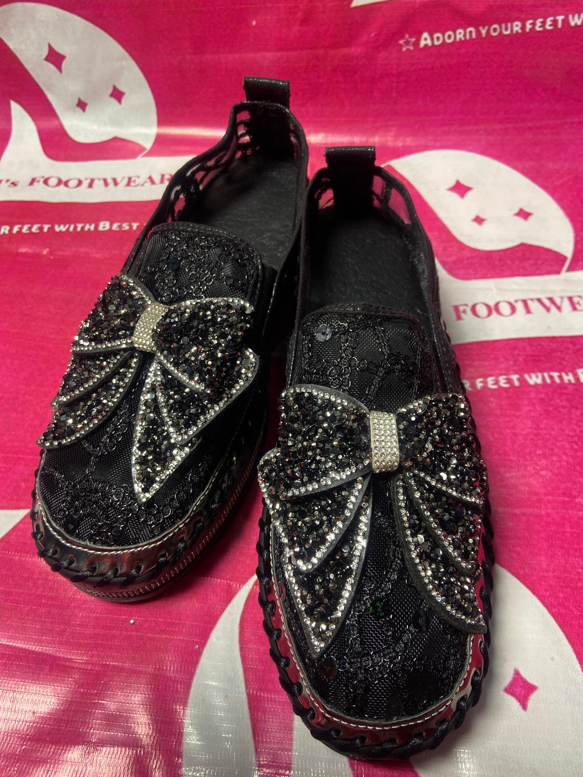 Korean Bow Mesh Sneakers