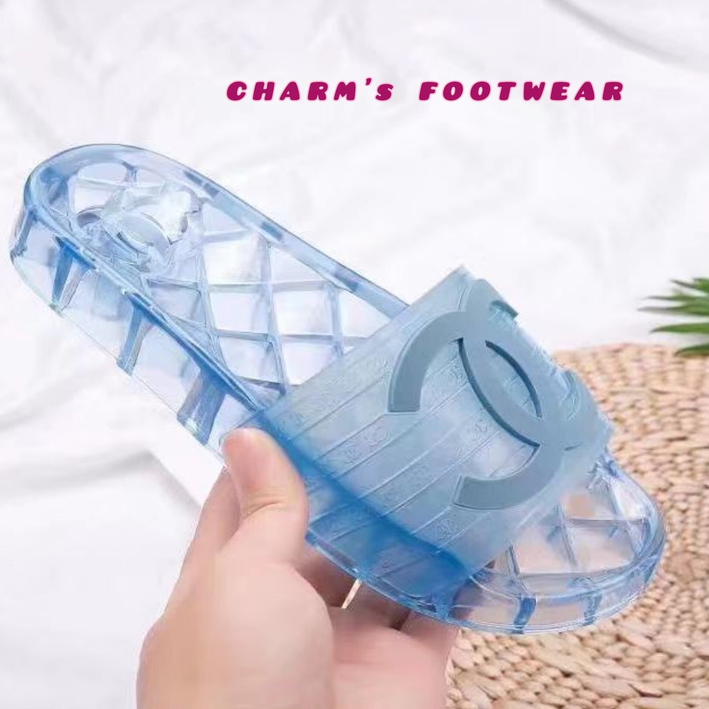 CHANNEL jelly Slippers