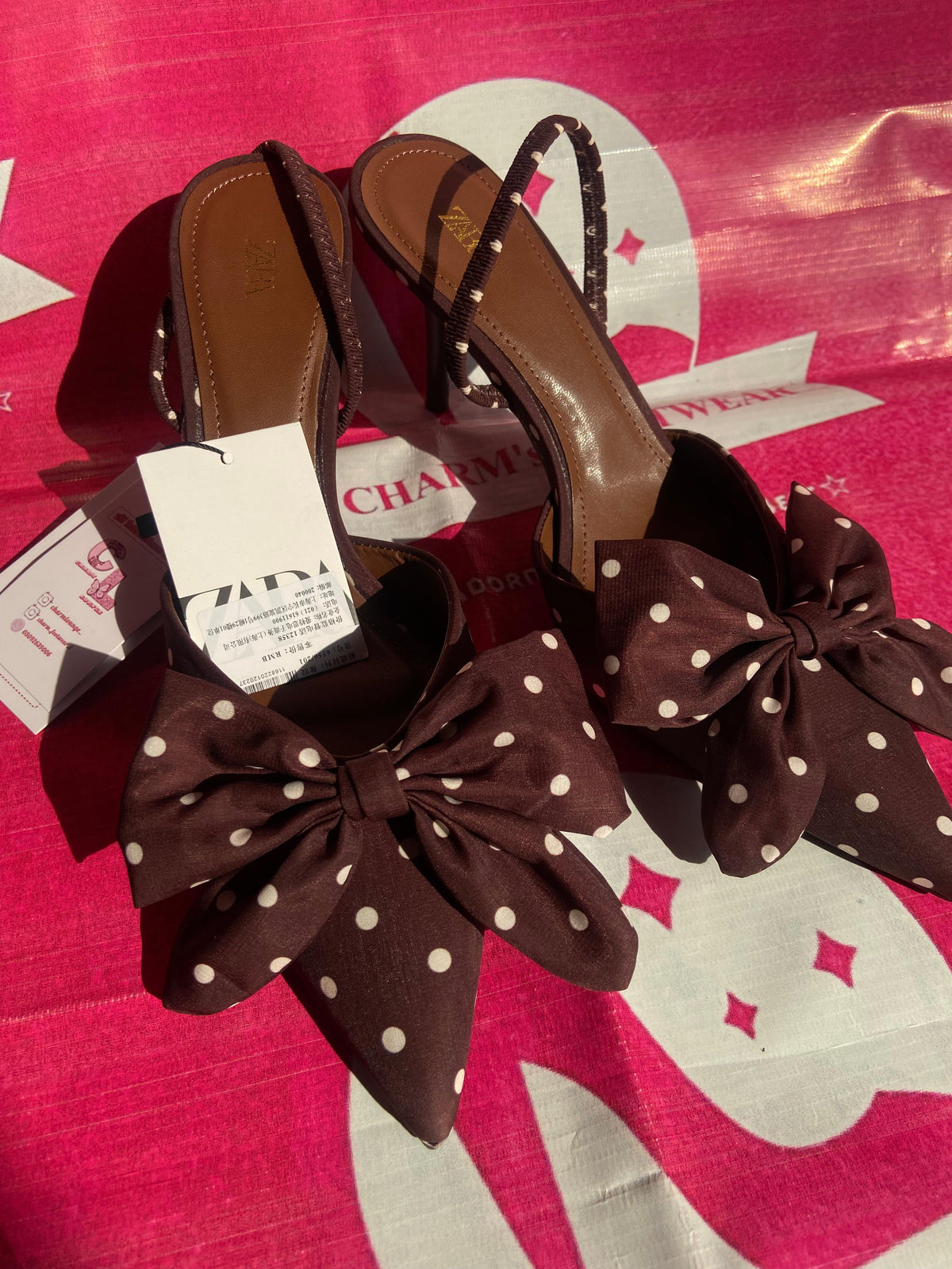 ZARA bowknot heels