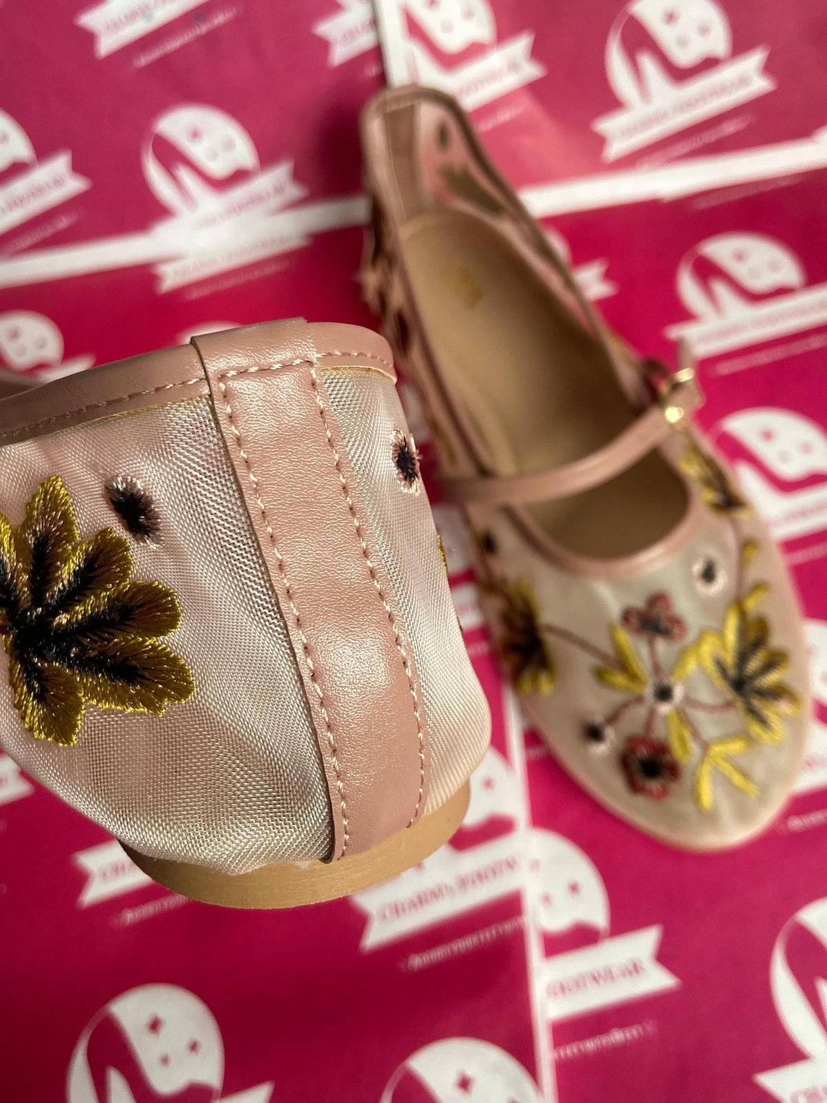 ZARA Floral Flats