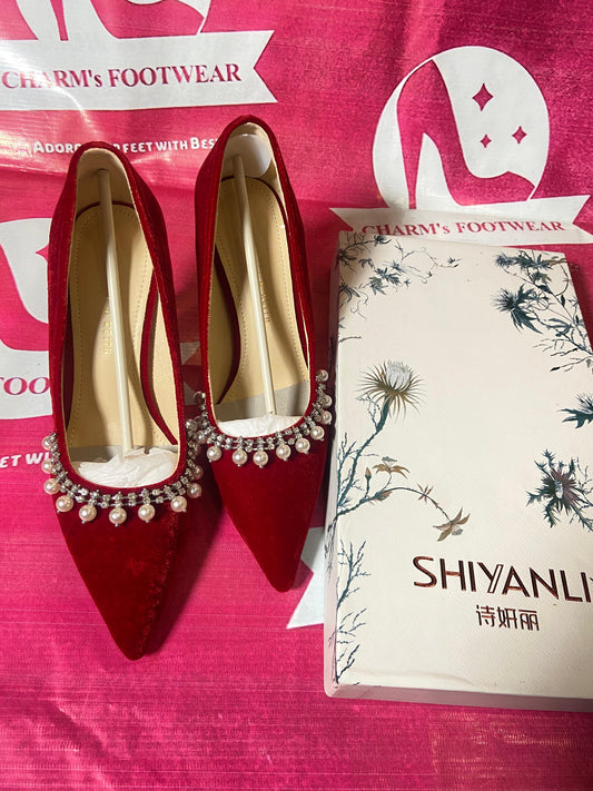 Velvet High Heels